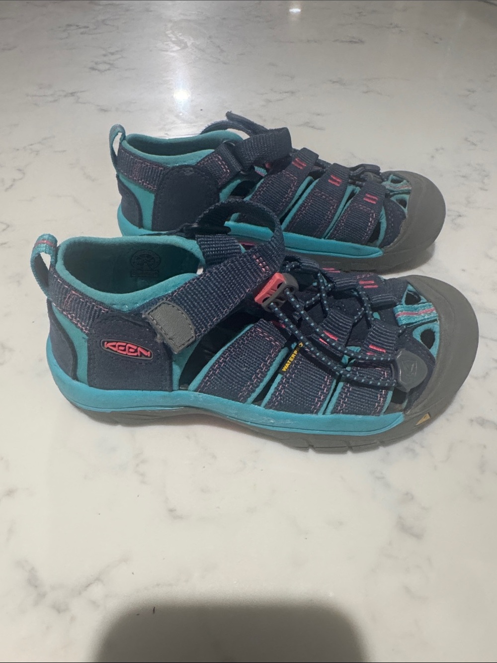 KEEN Kids Navy and Teal Sport Sandals